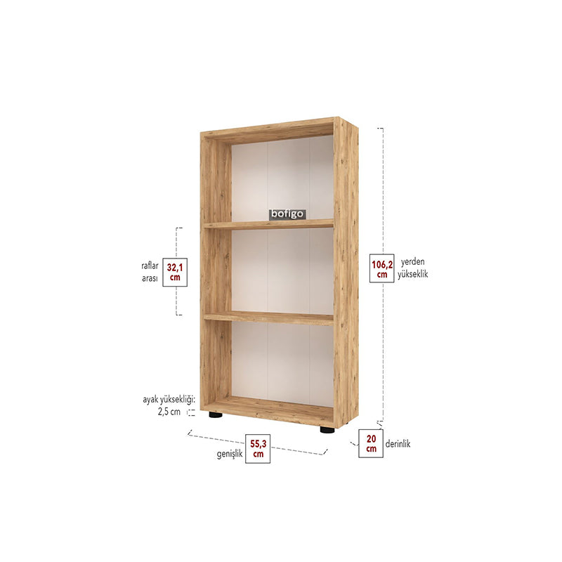 immagine-2-bofigo-libreria-3-ripiani-moderna-colore-pino-ean-8683456008978