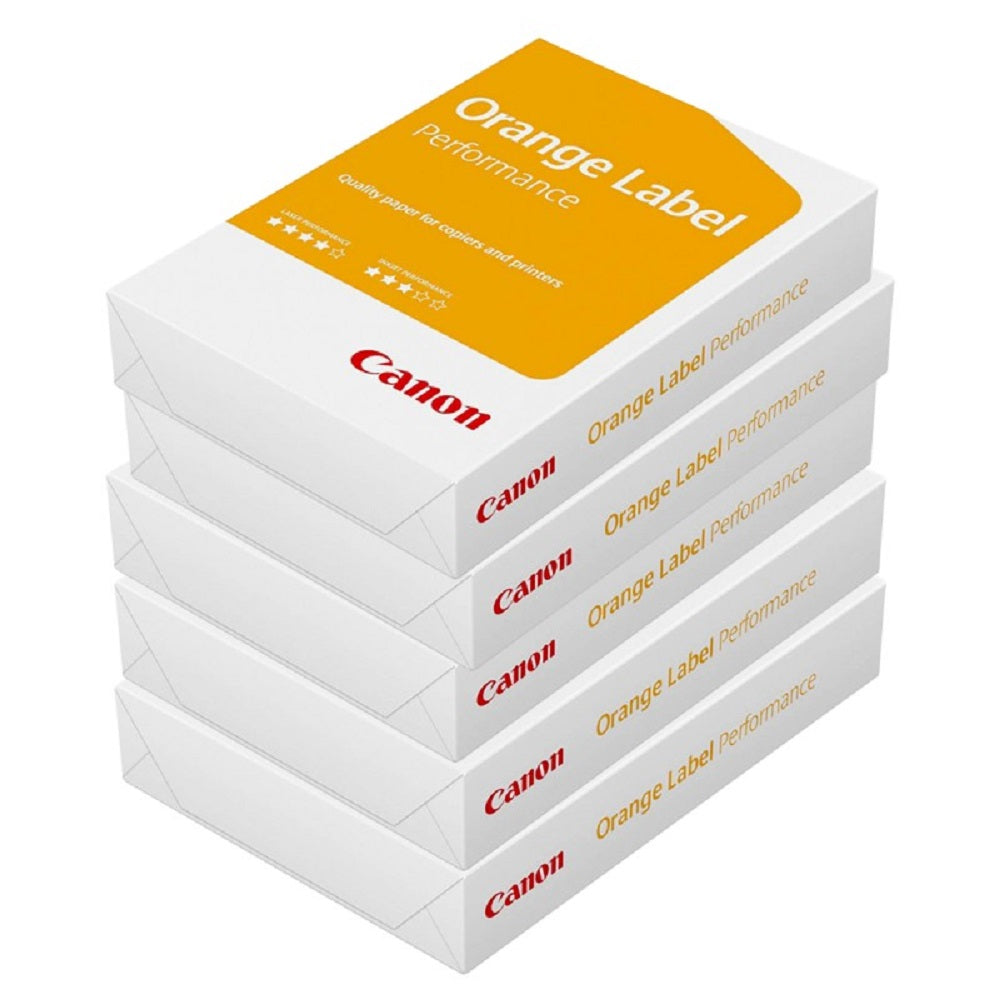 Confezione 5 risme Carta Fotocopie Canon Orange A4 80 gr