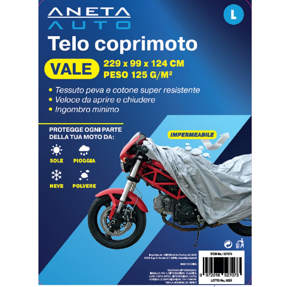 Telo Coprimoto Vale 125 Gr 229x99x124 Cm