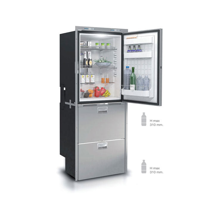 Vitrifrigo Stainless Steel Refrigerator and Drawer Freezer DW360IXD4-EXV-1 Adjustable Flange