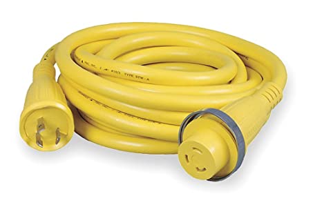 Hubbell - Pre-Wired Cable Sets 30A 125V AC or DC, Part No. HBL61CM03 - 25ft. Yellow