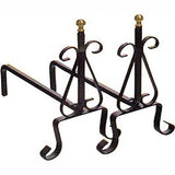 immagine-1-casa-del-ferro-coppia-alari-piccoli-33cm-nero-094-1087-ean-9972016246653