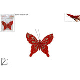 immagine-1-due-esse-christmas-farfalla-13cm-rossa-con-pinzetta-de-ean-8053482200941