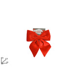 immagine-1-due-esse-christmas-fiocco-velluto-22-cm-rosso-hjh22-00-ean-8053482138626