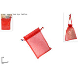 immagine-1-due-esse-christmas-sacchetto-organza-5pezzi-13x18cm-rosso-ean-8033113410048